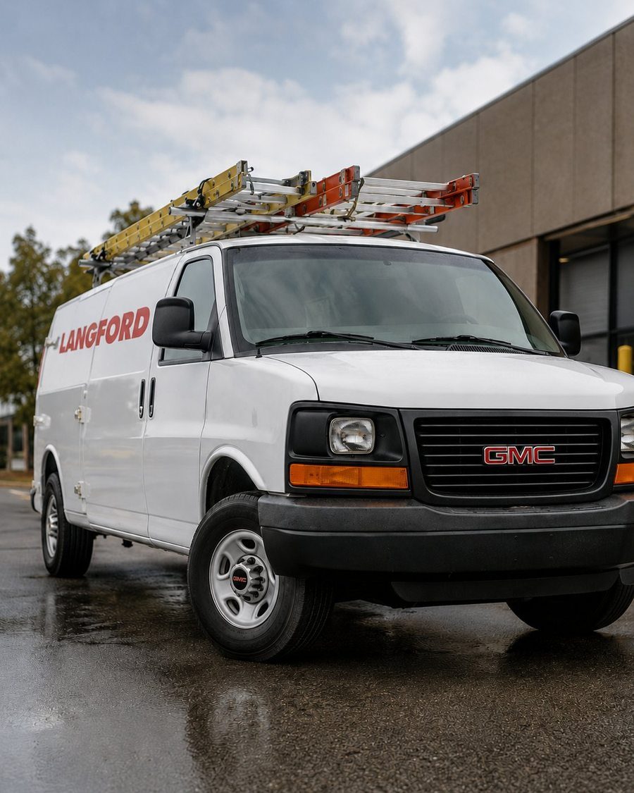 Camion des Solutions Électriques Langford prêt à intervenir