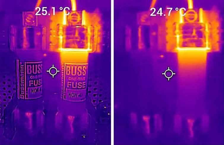 Inspection par caméra d'imagerie thermique d'un panneau électrique par Langford